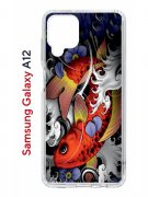 Чехол-накладка Samsung Galaxy A12/M12 Kruche Print Кои