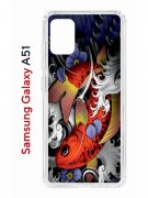 Чехол-накладка Samsung Galaxy A51 Kruche Print Кои