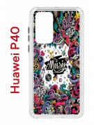 Чехол-накладка Huawei P40 (583862) Kruche PRINT Music