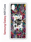 Чехол-накладка Samsung Galaxy A01 Core Kruche Print Music