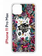 Чехол-накладка Apple iPhone 11 Pro Max (580662) Kruche PRINT Music