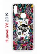 Чехол-накладка Huawei Y6 2019 (580675) Kruche PRINT Music