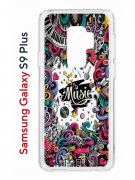 Чехол-накладка Samsung Galaxy S9 Plus Kruche Print Music