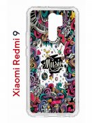 Чехол-накладка Xiaomi Redmi 9 Kruche Print Music