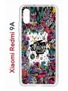 Чехол-накладка Xiaomi Redmi 9A (588935) Kruche PRINT Music