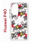 Чехол-накладка Huawei P40 (583862) Kruche PRINT Смородина