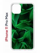 Чехол-накладка iPhone 11 Pro Max Kruche Print Grass