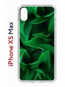 Чехол-накладка Apple iPhone XS Max (580655) Kruche PRINT Grass
