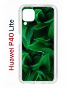 Чехол-накладка Huawei P40 Lite  (588940) Kruche PRINT Grass
