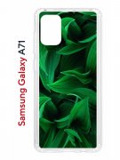 Чехол-накладка Samsung Galaxy A71 (582679) Kruche PRINT Grass