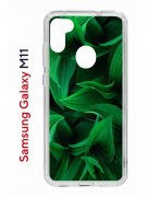 Чехол-накладка Samsung Galaxy M11 (588927) Kruche PRINT Grass
