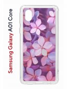 Чехол-накладка Samsung Galaxy A01 Core (593952) Kruche PRINT Гортензия