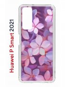 Чехол-накладка Huawei P Smart 2021 Kruche Print Гортензия