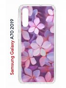 Чехол-накладка Samsung Galaxy A70 2019 Kruche Print Гортензия
