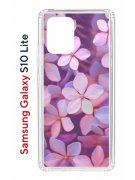 Чехол-накладка Samsung Galaxy S10 Lite Kruche Print Гортензия
