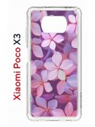 Чехол-накладка Xiaomi Poco X3 (593960) Kruche PRINT Гортензия