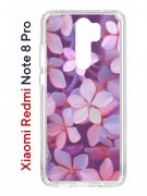 Чехол-накладка Xiaomi Redmi Note 8 Pro (585138) Kruche PRINT Гортензия