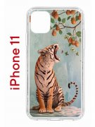 Чехол-накладка iPhone 11 Kruche Print Тигр под деревом