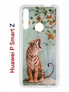 Чехол-накладка Huawei P Smart Z/Y9 Prime 2019/Honor 9X Kruche Print Тигр под деревом