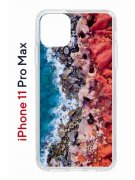 Чехол-накладка Apple iPhone 11 Pro Max (580662) Kruche PRINT Морской берег
