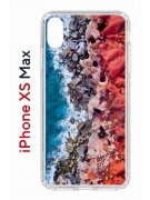 Чехол-накладка Apple iPhone XS Max (580655) Kruche PRINT Морской берег
