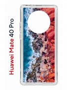 Чехол-накладка Huawei Mate 40 Pro (593961) Kruche PRINT Морской берег