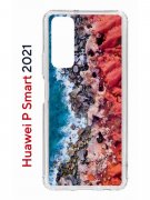 Чехол-накладка Huawei P Smart 2021 (594564) Kruche PRINT Морской берег