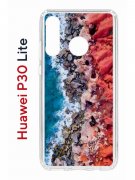 Чехол-накладка Huawei P30 Lite (585137) Kruche PRINT Морской берег