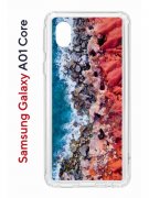 Чехол-накладка Samsung Galaxy A01 Core (593952) Kruche PRINT Морской берег