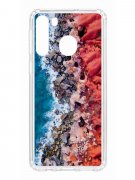 Чехол-накладка Samsung Galaxy A21 (583861) Kruche PRINT Морской берег