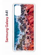 Чехол-накладка Samsung Galaxy A41 (587678) Kruche PRINT Морской берег