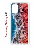 Чехол-накладка Samsung Galaxy A71 (582679) Kruche PRINT Морской берег