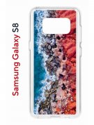 Чехол-накладка Samsung Galaxy S8 Kruche Print Морской берег