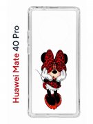 Чехол-накладка Huawei Mate 40 Pro Kruche Print Минни