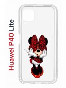 Чехол-накладка Huawei P40 Lite Kruche Print Минни
