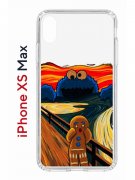 Чехол-накладка iPhone XS Max Kruche Print Cookie Scream