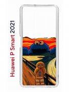 Чехол-накладка Huawei P Smart 2021 Kruche Print Cookie Scream