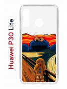 Чехол-накладка Huawei P30 Lite/Honor 20S/Honor 20 Lite/Nova 4e Kruche Print Cookie Scream