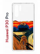 Чехол-накладка Huawei P30 Pro Kruche Print Cookie Scream