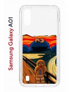 Чехол-накладка Samsung Galaxy A01/A015 Kruche Print Cookie Scream