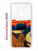Чехол-накладка Samsung Galaxy A20S Kruche Print Cookie Scream