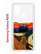 Чехол-накладка Samsung Galaxy A21S (587676) Kruche PRINT Cookie Scream