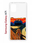 Чехол-накладка Samsung Galaxy A71 (582679) Kruche PRINT Cookie Scream