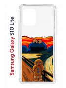 Чехол-накладка Samsung Galaxy S10 Lite Kruche Print Cookie Scream