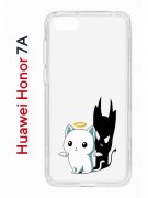 Чехол-накладка Huawei Honor 7A (582681) Kruche PRINT Angel Demon