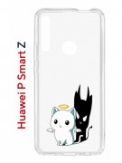 Чехол-накладка Huawei P Smart Z/Y9 Prime 2019/Honor 9X Kruche Print Angel Demon