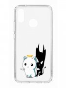 Чехол-накладка Huawei P20 Lite/Nova 3e Kruche Print Angel Demon