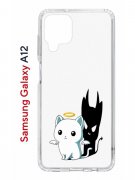 Чехол-накладка Samsung Galaxy A12 Kruche Print Angel Demon