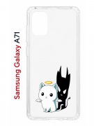 Чехол-накладка Samsung Galaxy A71 (582679) Kruche PRINT Angel Demon
