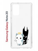 Чехол-накладка Samsung Galaxy Note 20 (588938) Kruche PRINT Angel Demon